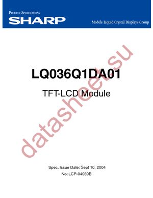 LQ036Q1DA01 datasheet  
